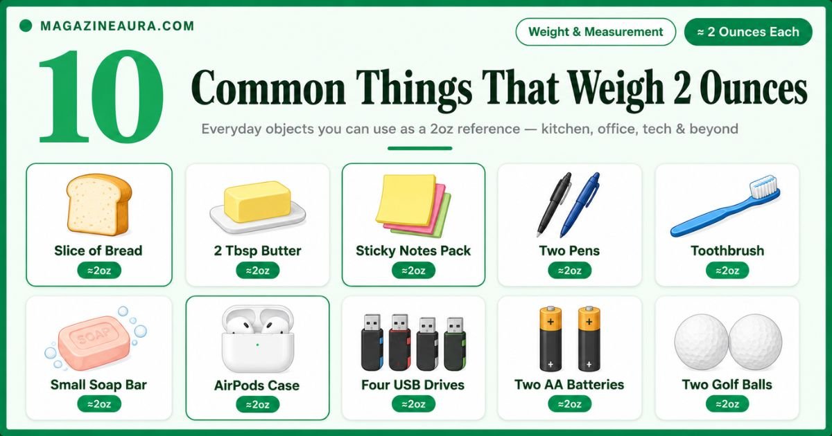 10 Common Things That Weigh 2 Ounces (With Pictures & Comparisons)