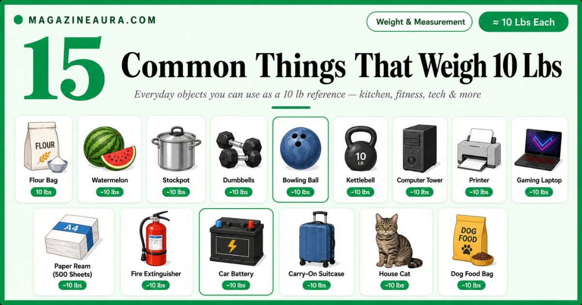 15 Common Things That Weigh 10 Lbs (With Everyday Examples)
