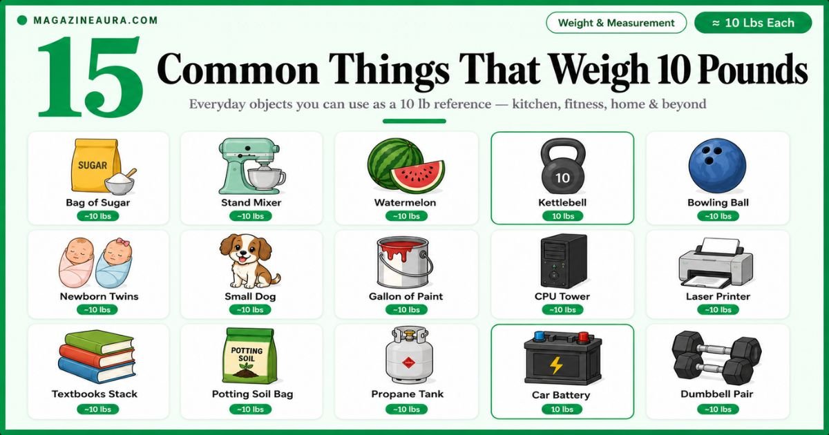 15 Common Things That Weigh 10 Pounds (2026)