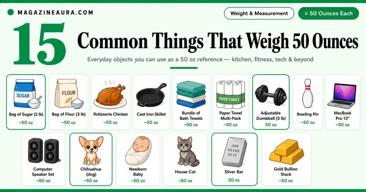 15 Things That Weigh 50 Ounces (Everyday Examples, 2026)