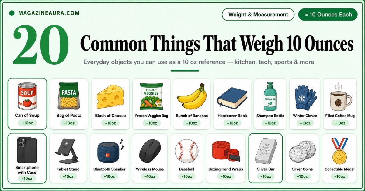 20 Common Things That Weigh 10 Ounces (With Real Life Examples)