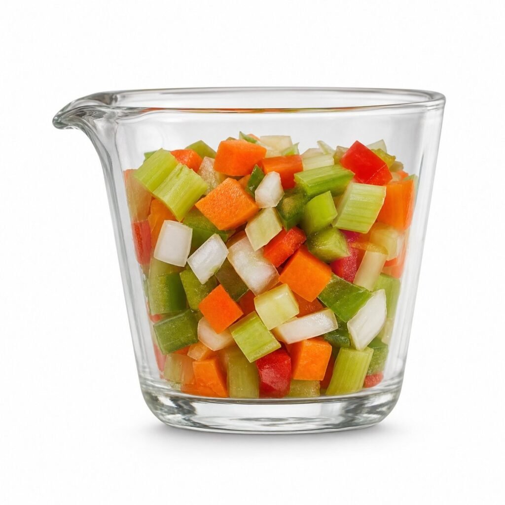 A Cup of Chopped Vegetables (7 oz)