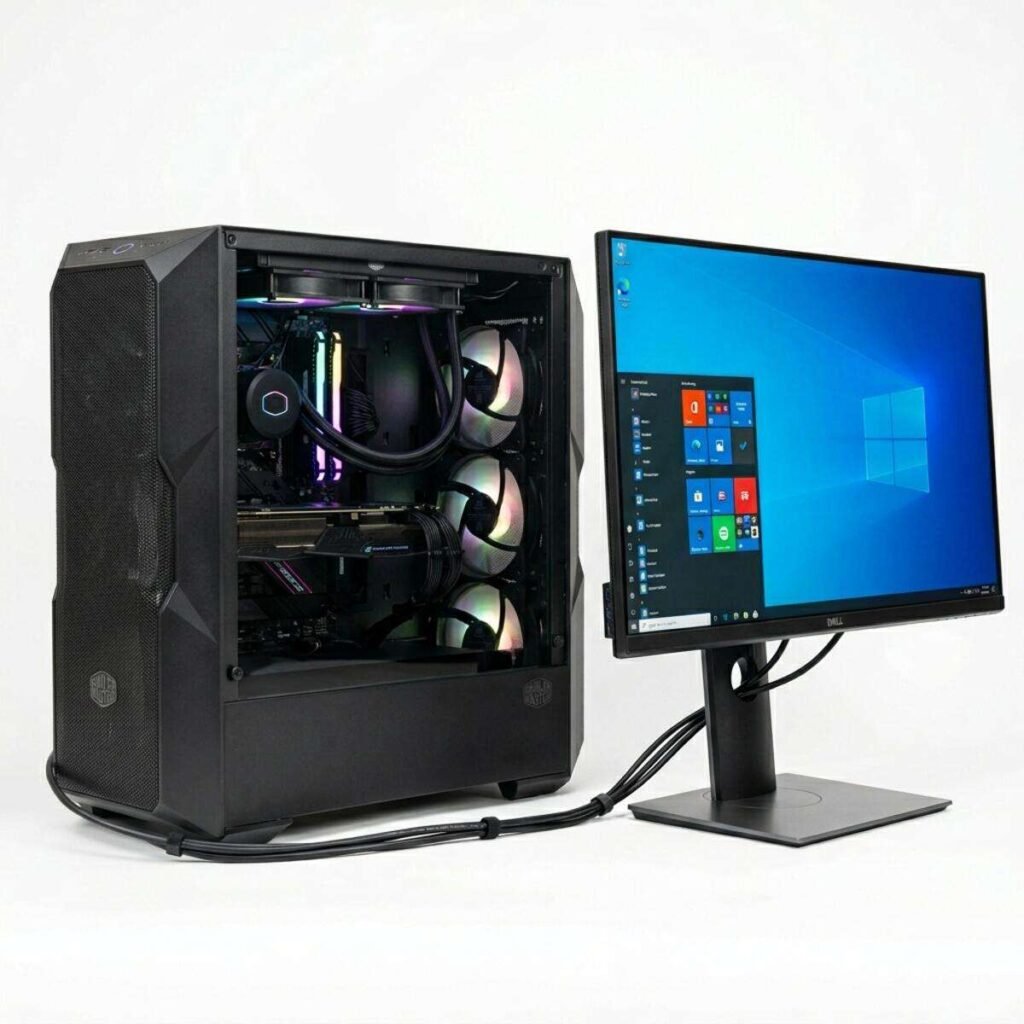 Desktop Tower with Monitor (50 lb)
