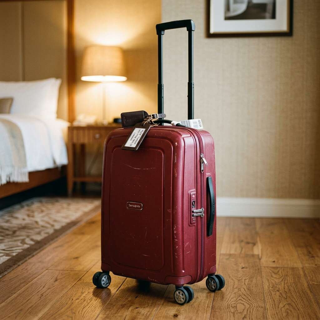 Filled Samsonite Carry-On Suitcase (10 lb)