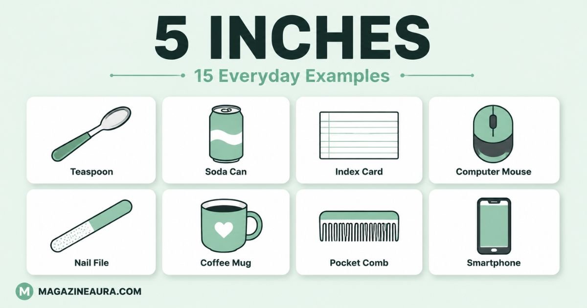 How Long Is 5 Inches? 15 Everyday Examples - Magazineaura