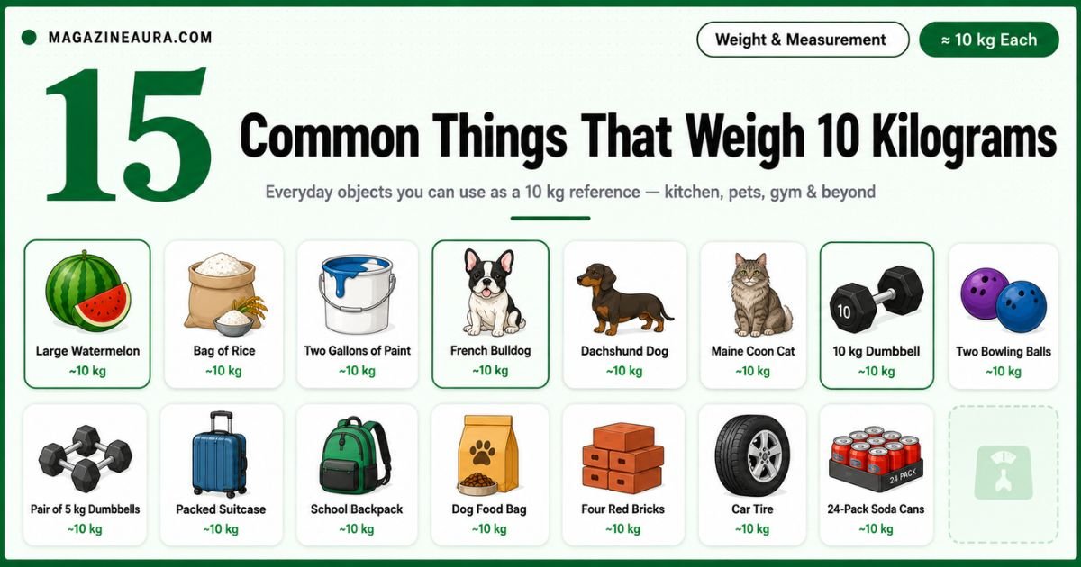 How Much Is 10kg 15 Common Things That Weigh 10 Kilograms (2026)