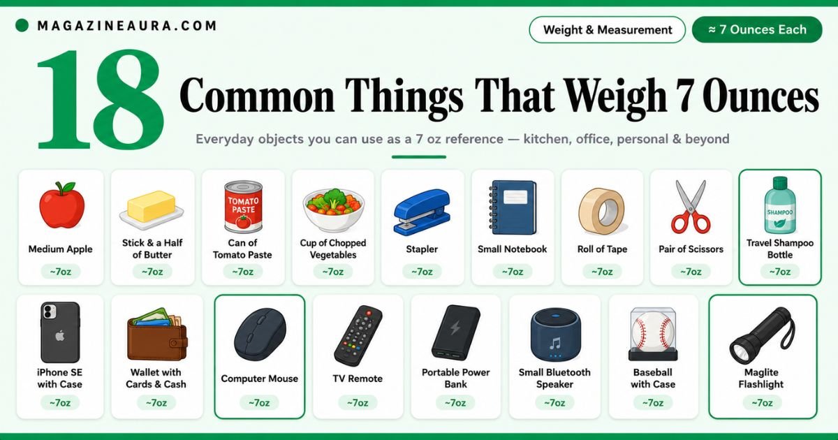 How Much Is 7 Ounces? 20 Most Common Things That Weigh About 7 Ounces
