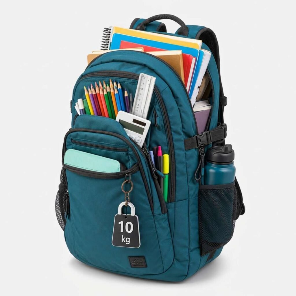 Loaded School Backpack 10 kg