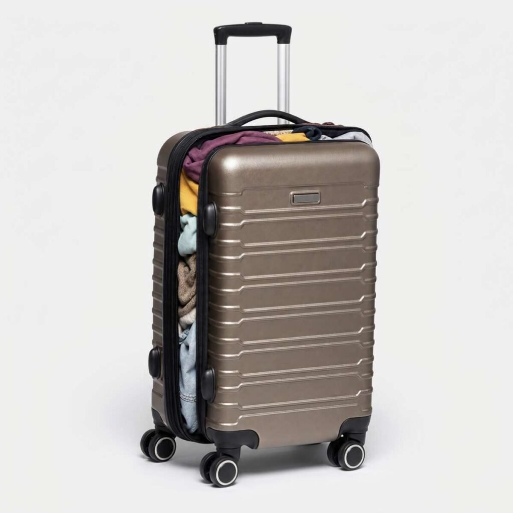 Medium-Sized Packed Suitcase 10 kg