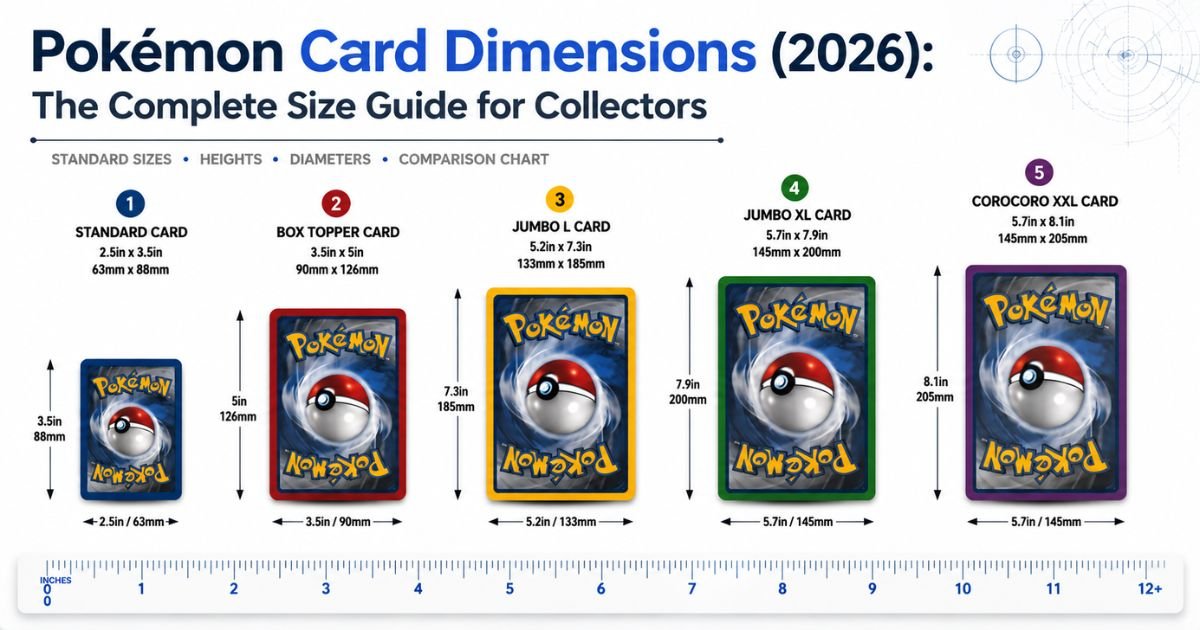 Pokémon Card Dimensions (2026): The Complete Size Guide for Collectors