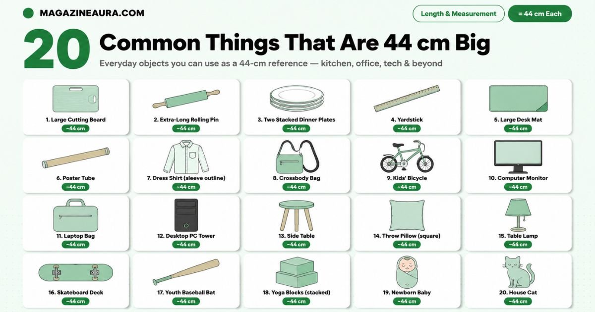 20 Common Things That Are 44 cm Big (With Real-Life Examples)
