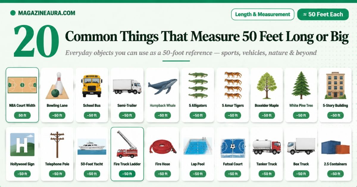 20 Common Things That Measure 50 Feet Long or Big With Pics