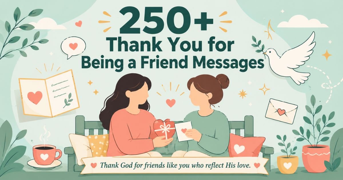 250+ Heartfelt Thank You for Being a Friend Messages