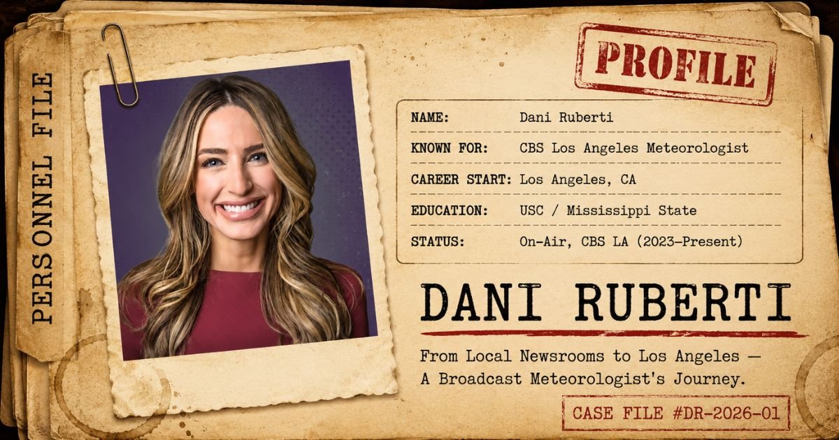 Dani Ruberti CBS Los Angeles: Career, Education, and Broadcast Journey in 2026