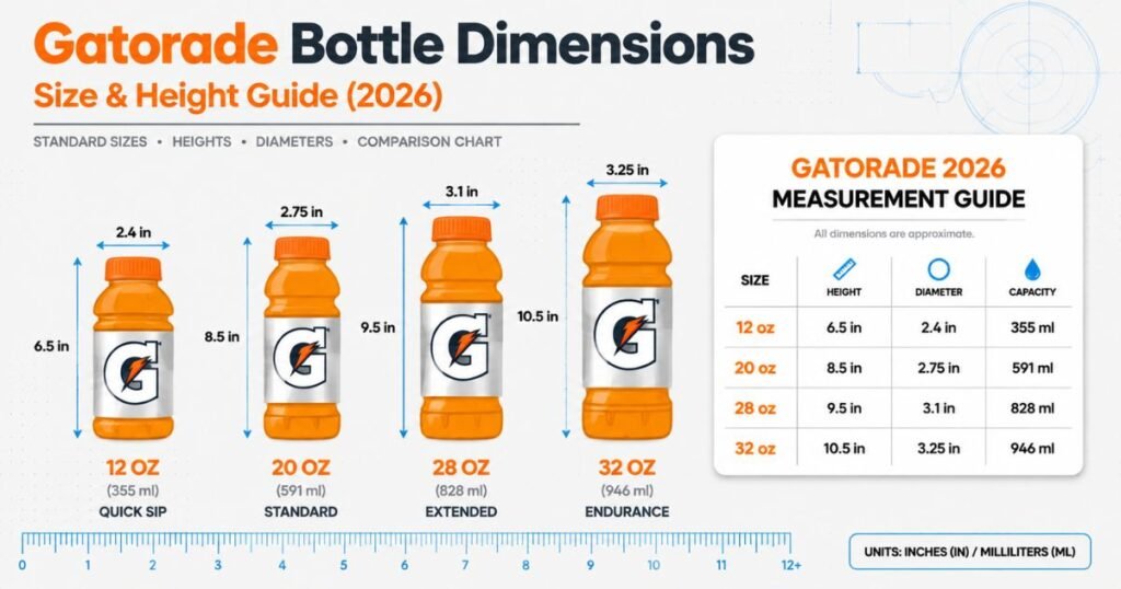Gatorade Bottle Dimensions: A Complete Guide With Facts