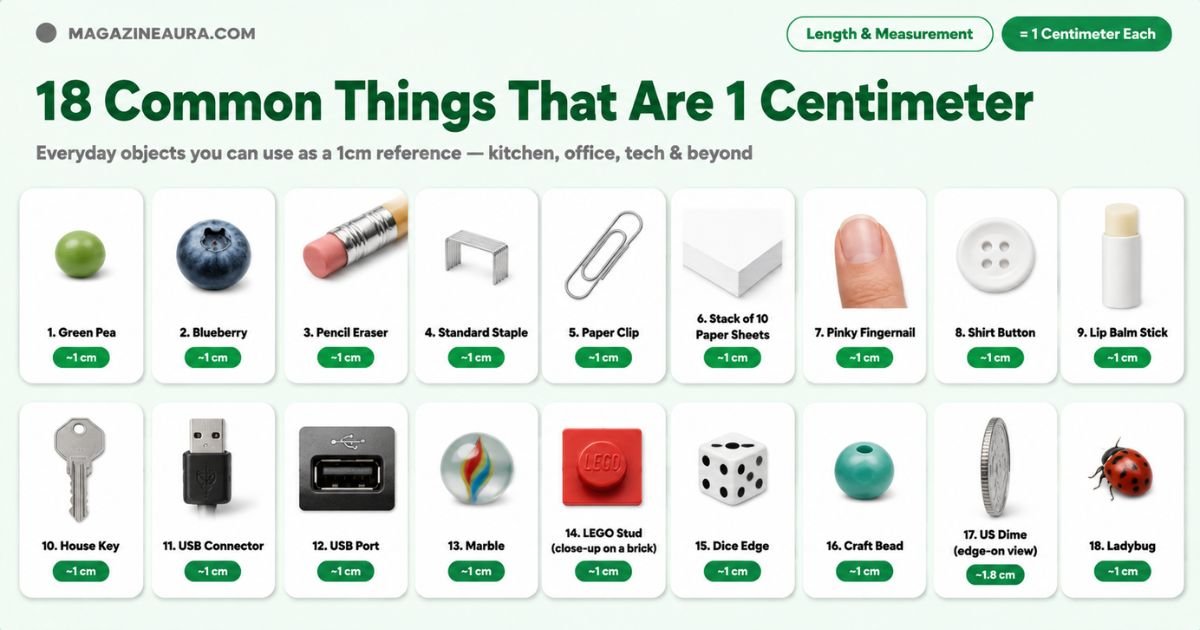 How Big Is A Centimeter? 18 Everyday Objects That Show You Exactly