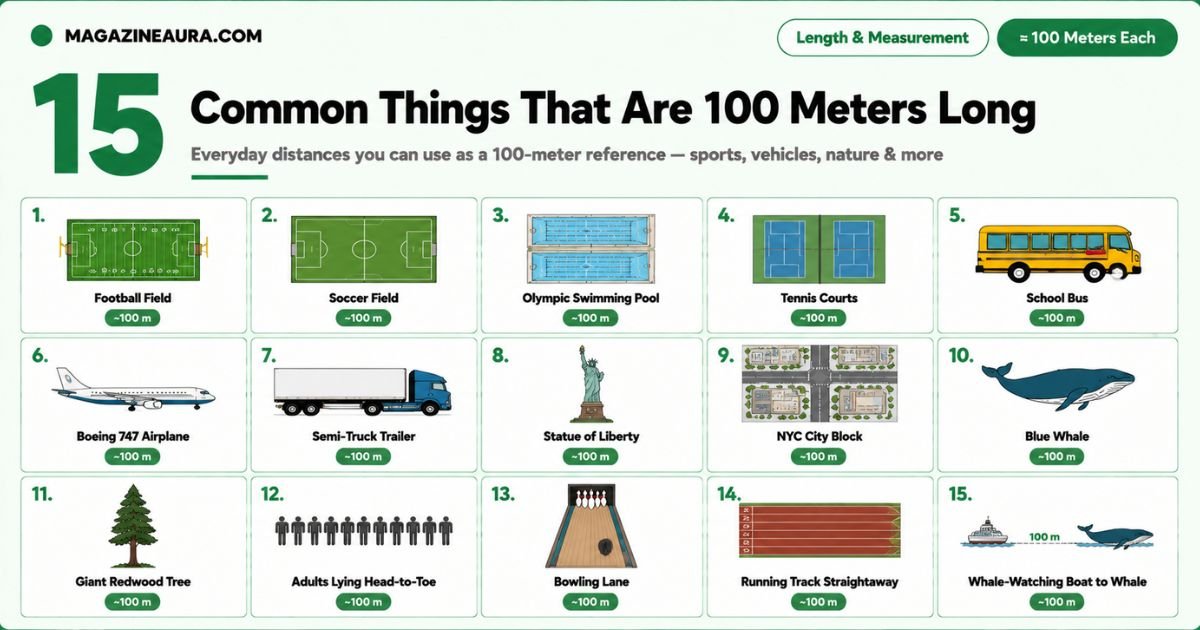 How Long Is 100 Meters? 15 Common Things That Are 100 Meters Long