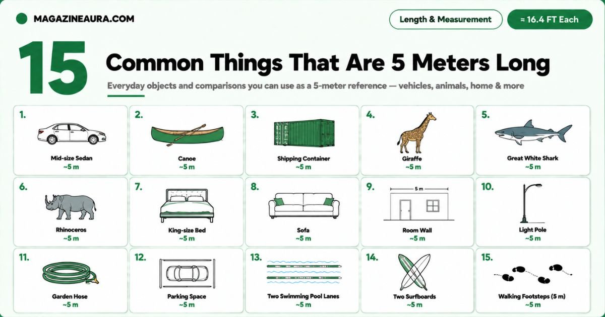 How Long Is 5 Meters? 15 Common Things That Are 5 Meters Long