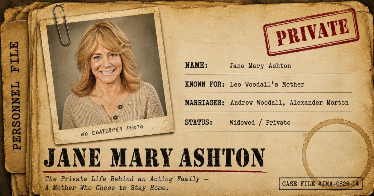 Jane Mary Ashton: The Private Life Behind an Acting Family In Detailed