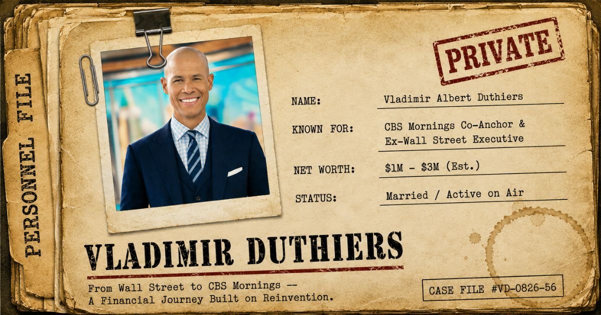 Vladimir Duthiers Net Worth: Career, Salary and Wealth Insight (2026) In Detailed