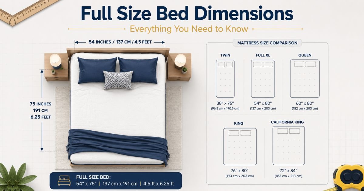 What Is Bed Size Full? Everything You Need to Know About Full Mattress Dimensions