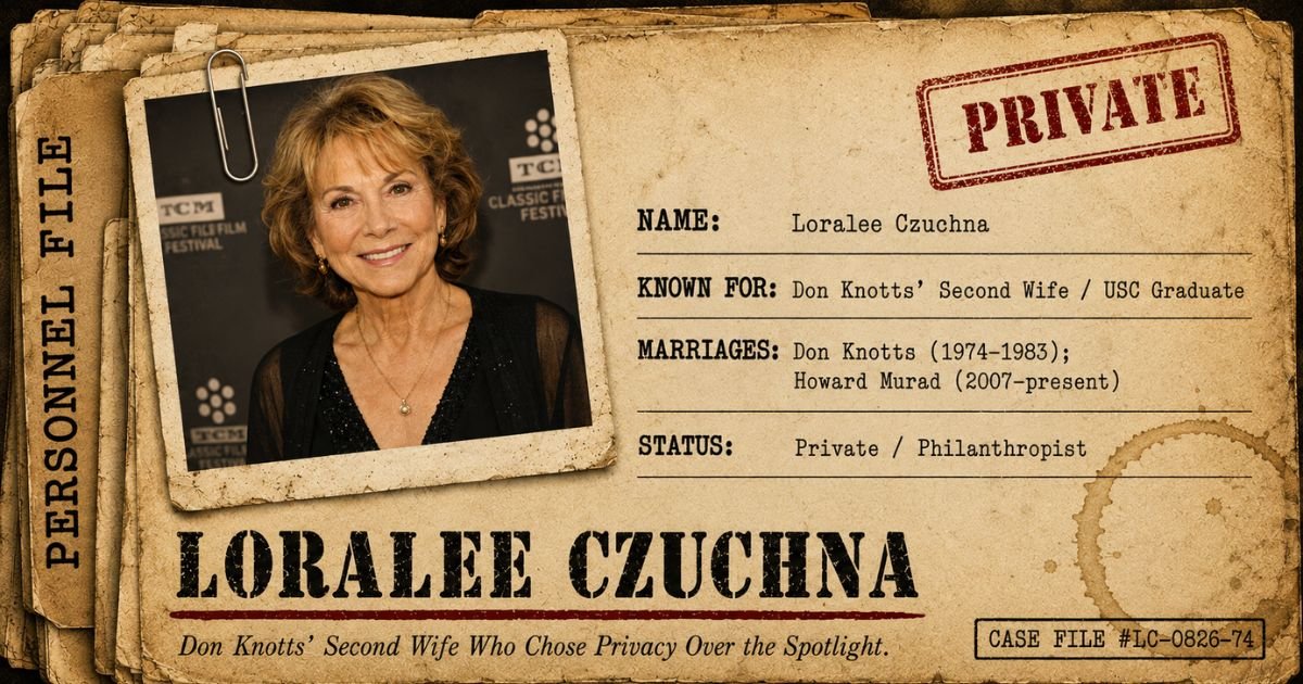 Who Is Loralee Czuchna? The Documented Story of Don Knotts’ Second Wife, Birth, and Private Life